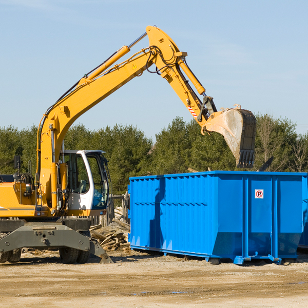 can i choose the location where the residential dumpster will be placed in Frontenac